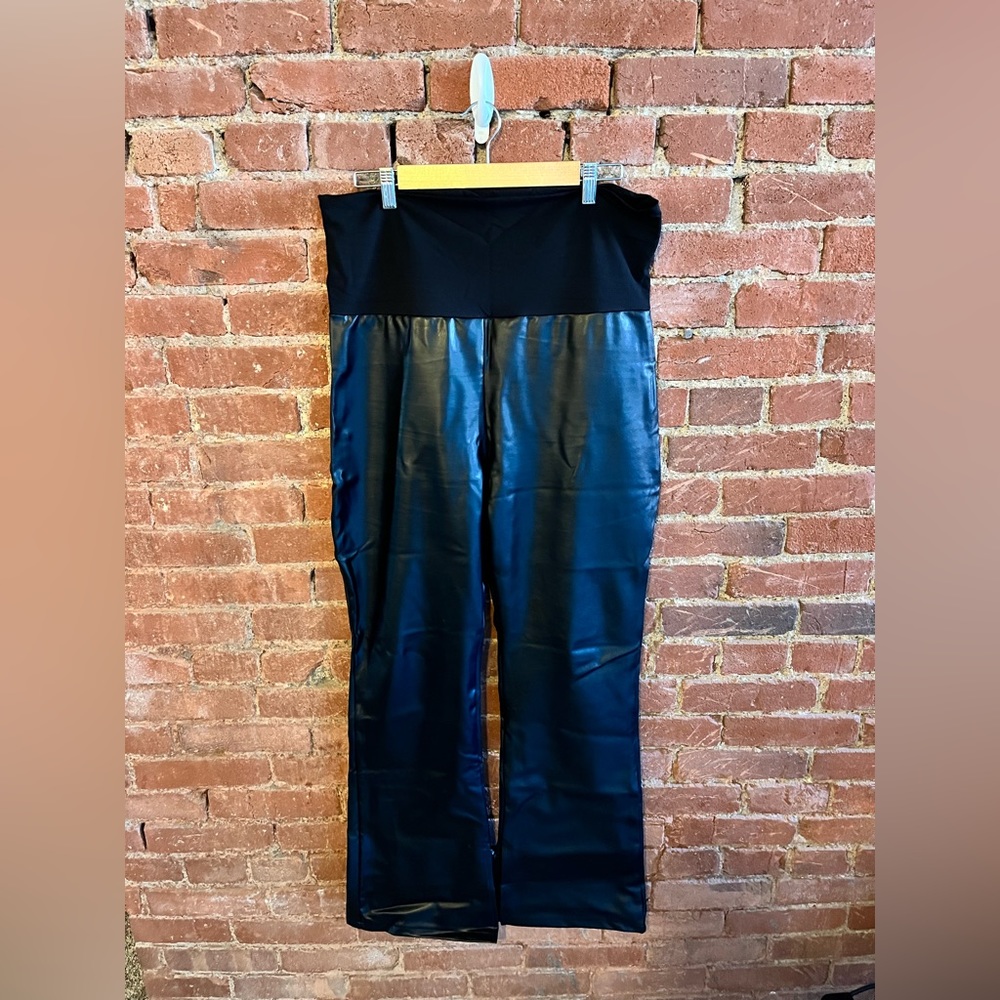 Hatch Maternity Vegan Leather Pants